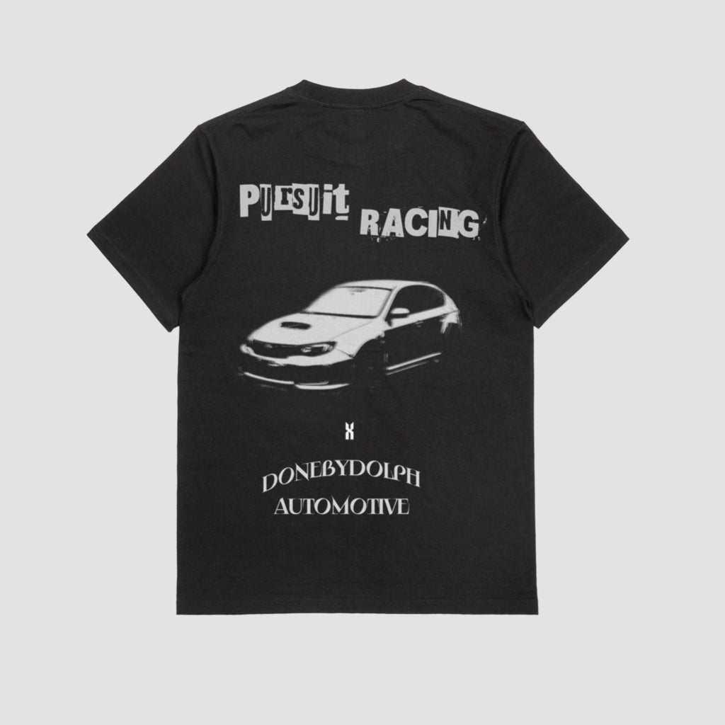 PURSUIT X DONEBYDOLPH BLACK GRAPHIC TEE