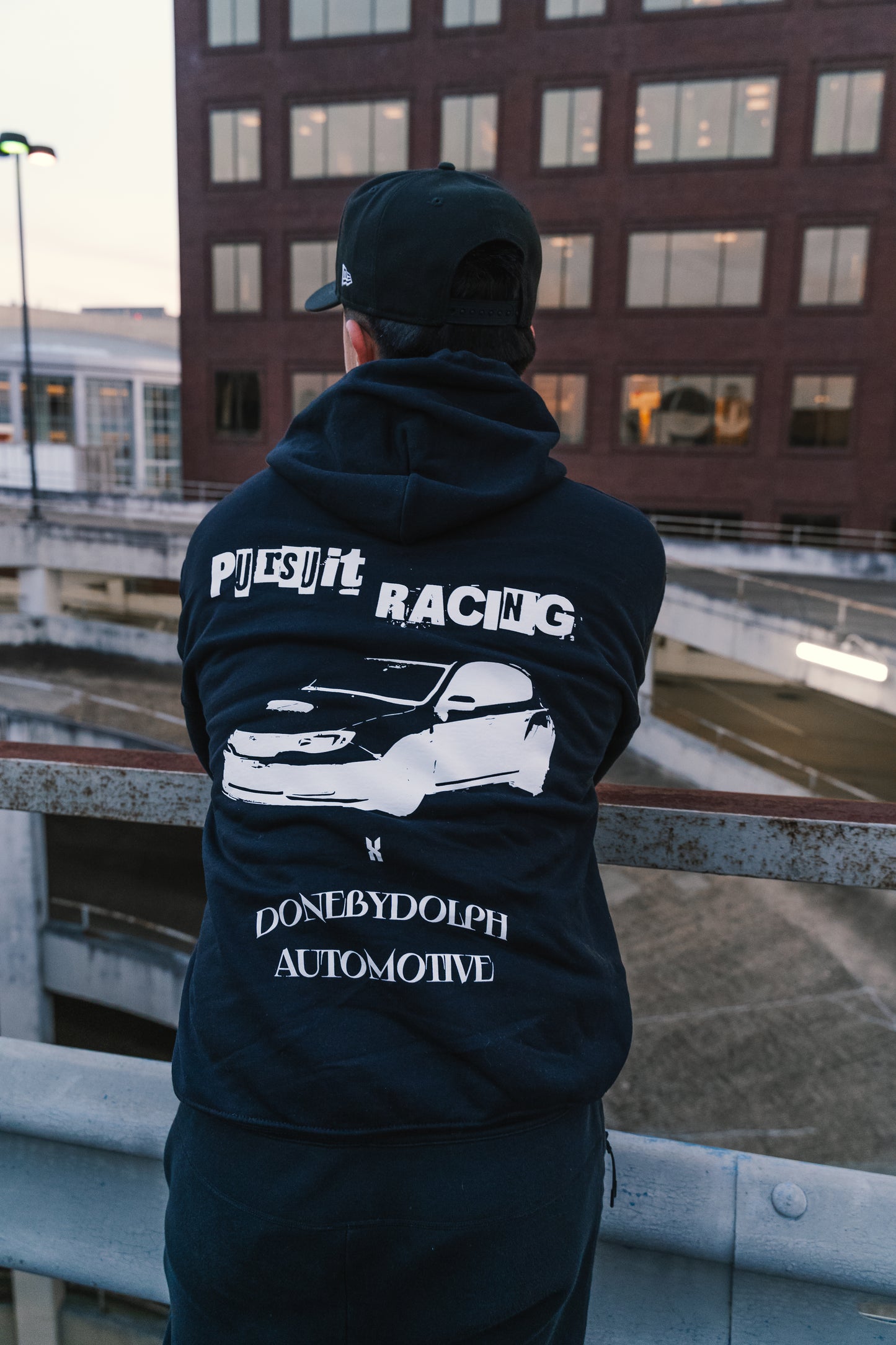 PURSUIT X DONEBYDOLPH COLLAB BLACK BOX LOGO HOODIE