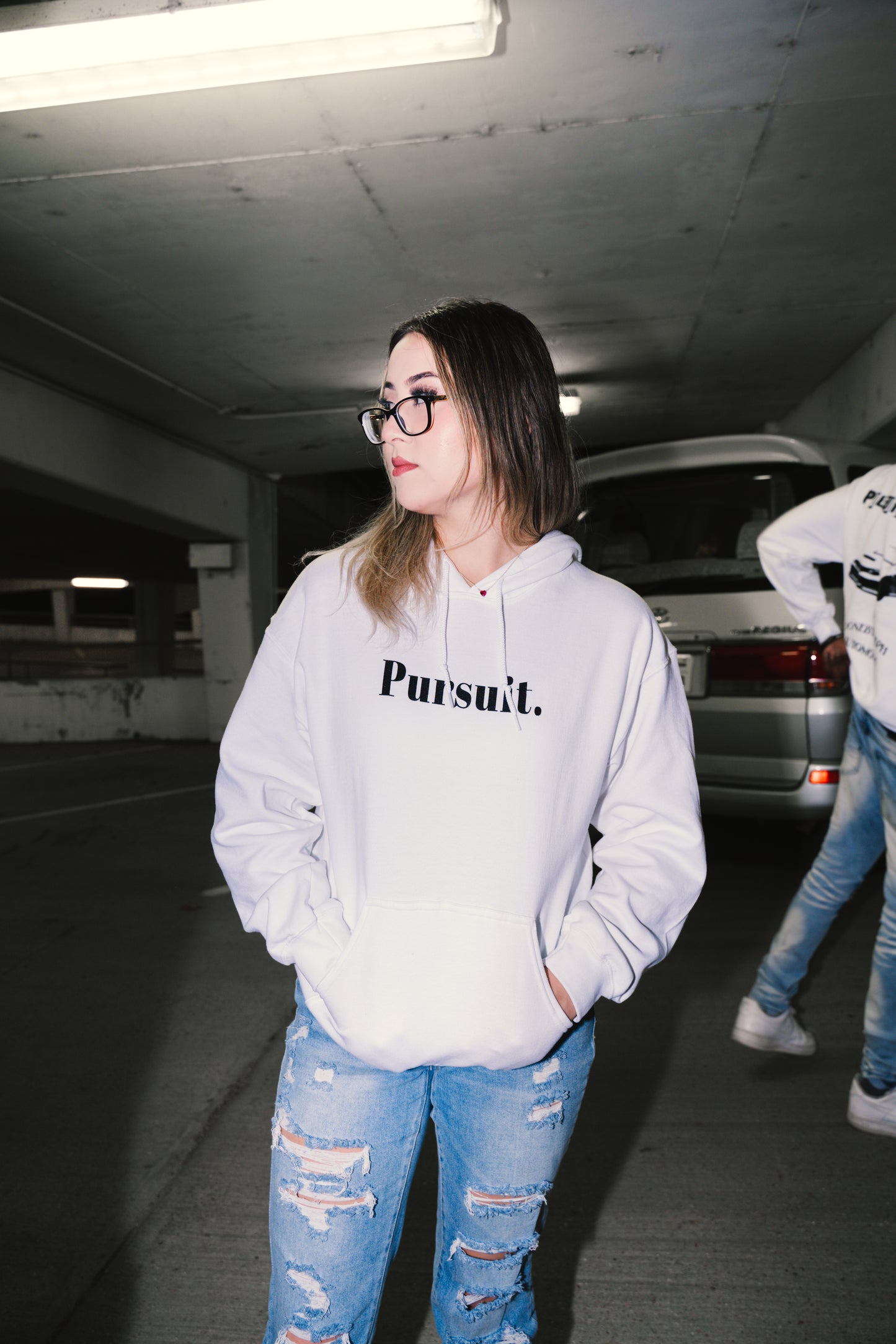 PURSUIT X DONEBYDOLPH COLLAB WHITE BOX LOGO HOODIE