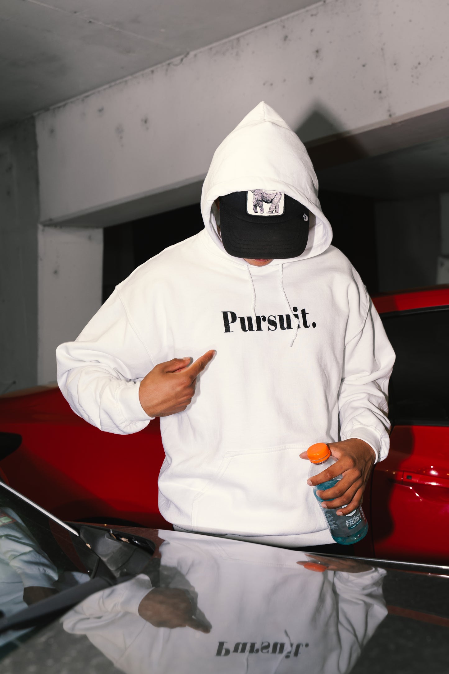 PURSUIT X DONEBYDOLPH COLLAB WHITE BOX LOGO HOODIE